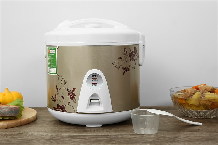 Nồi cơm nắp gài Hommy 1.8 lít JRC-180FE Màu Xám