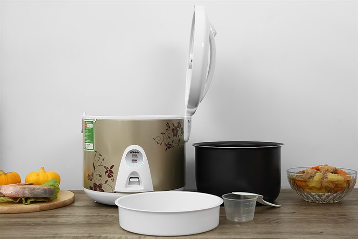 Nồi cơm nắp gài Hommy 1.8 lít JRC-180FE Màu Xám
