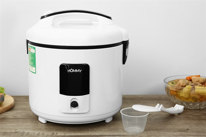 Nồi cơm điện nắp gài Hommy 1.8 lít BXB-50C Màu Trắng
