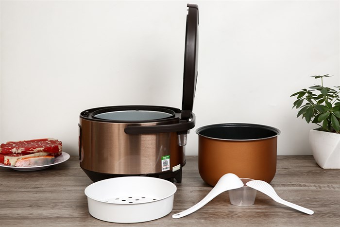 Nồi cơm điện tử Kangaroo 1.8 lít KG18DR7 Màu Nâu