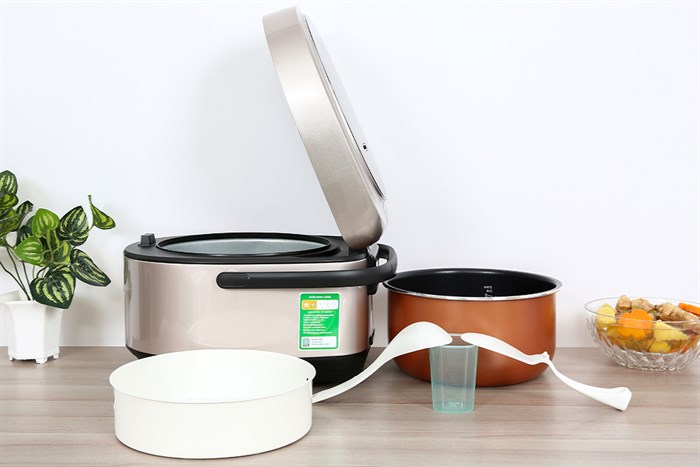 Nồi cơm điện tử Kangaroo 1.5 lít KG15DR10 Màu Bạc