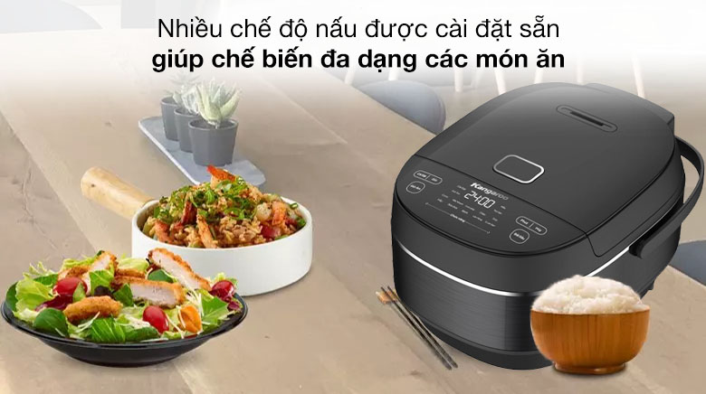 Chế độ nấu đa dạng - Nồi cơm điện cao tần Kangaroo 1.8 lít KG18RIH1