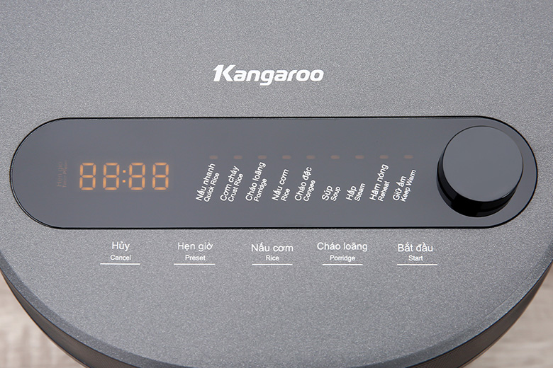 Nồi cơm điện cao tần Kangaroo 1.8 lít KG18RIH2 - Chương trình nấu