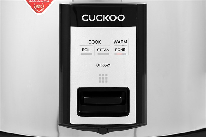 Nồi cơm công nghiệp nắp gài Cuckoo 6.3 lít CR-3521/BKSTVNCV Màu Đen