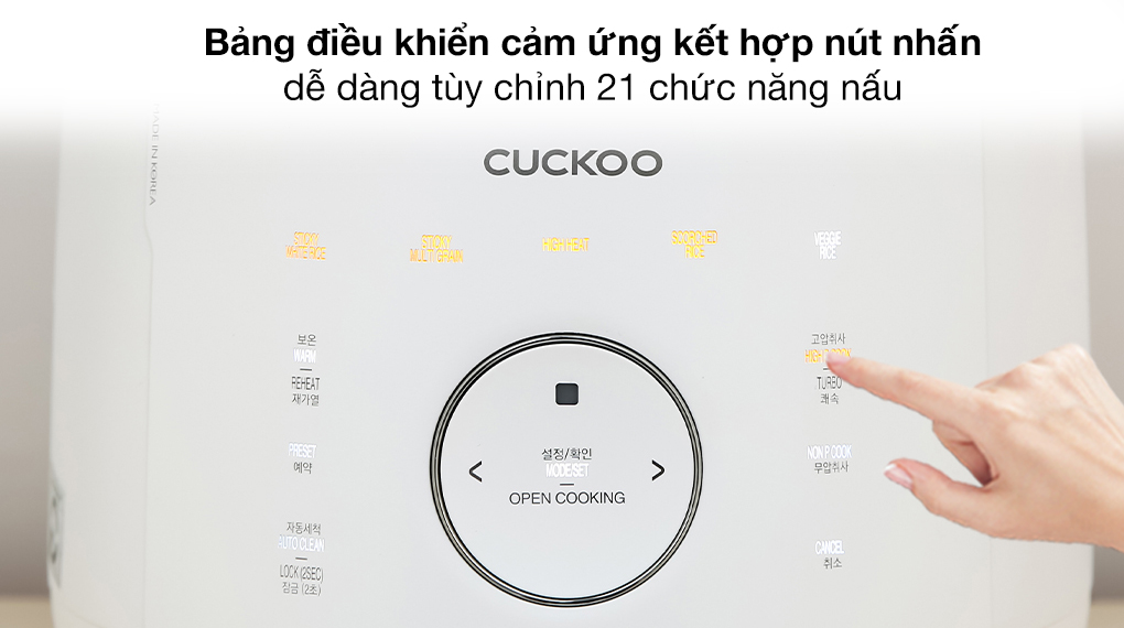 Nồi cơm áp suất cao tần Cuckoo 1.08 lít CRP-LHTR0609F/WHSIVNCV - 9