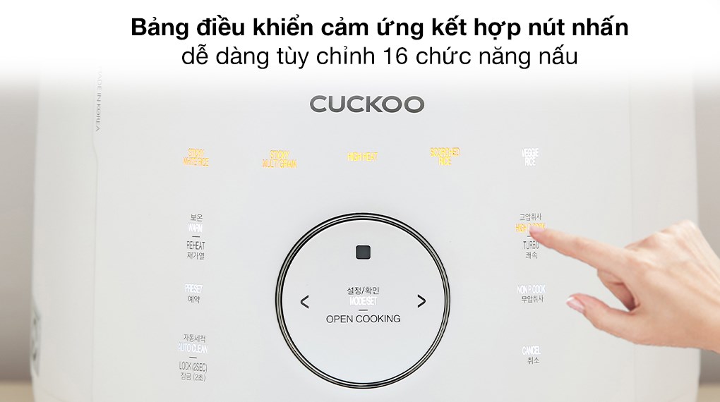 Nồi cơm áp suất cao tần Cuckoo 1.08 lít CRP-LHTR0609F/WHSIVNCV - 11
