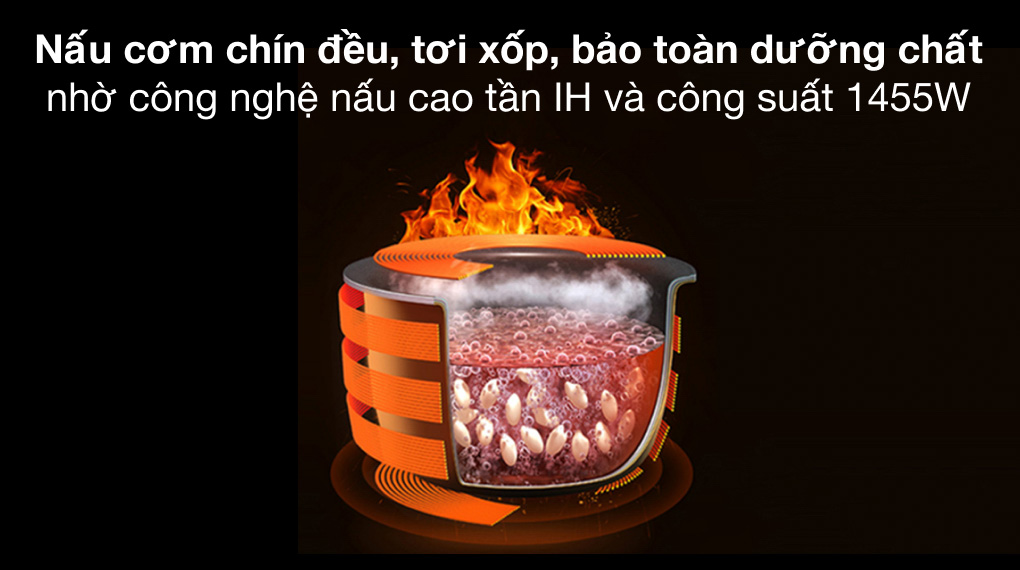 Nồi cơm áp suất cao tần Cuckoo 1.8 lít CRP-LHTR1009F/BKSIVNCV - 12