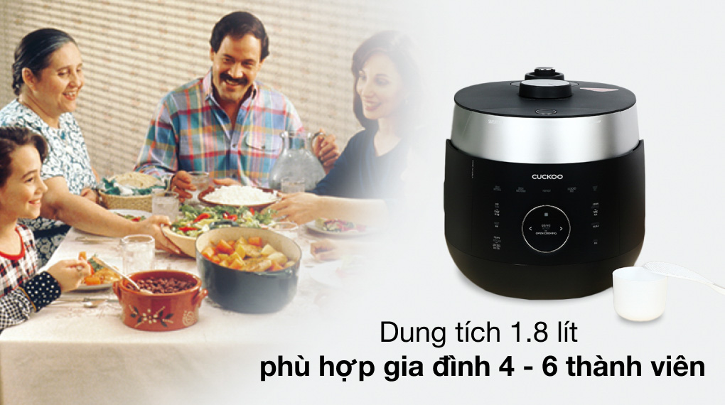 Nồi cơm áp suất cao tần Cuckoo 1.8 lít CRP-LHTR1009F/BKSIVNCV - 8