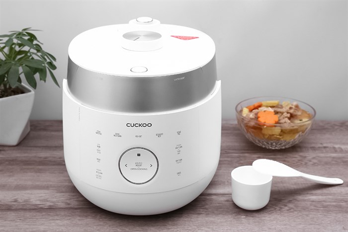 Nồi cơm áp suất cao tần Cuckoo 1.8 lít CRP-LHTR1009F/WHSIVNCV Màu Trắng