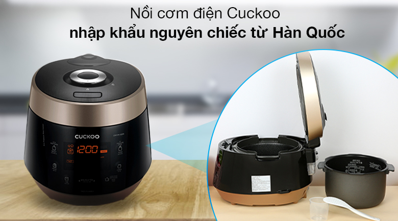 Nồi cơm áp suất điện tử Cuckoo 1.8 lít CRP-PK1000S/BKCGVNCV nhập khẩu