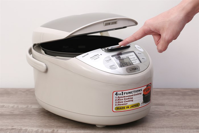 Nồi cơm điện tử Tiger 1 lít JAX-S10W Màu Xám
