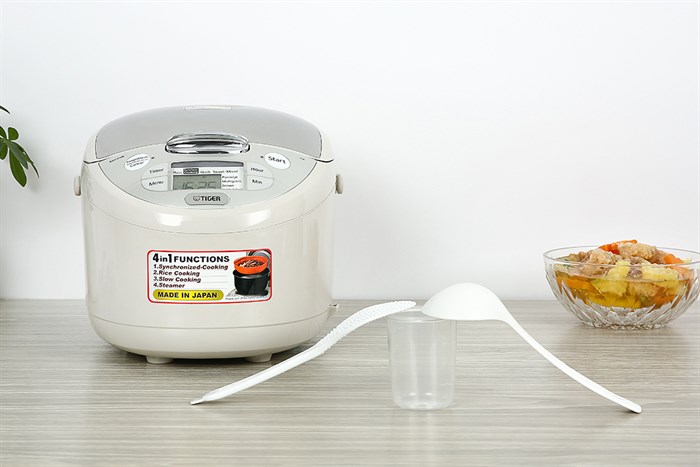 Nồi cơm điện tử Tiger 1.8 lít JAX-S18W Màu Xám