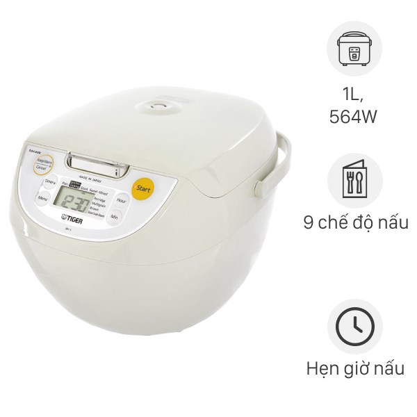 Nồi cơm điện tử Tiger 1 lít JBV-S10W