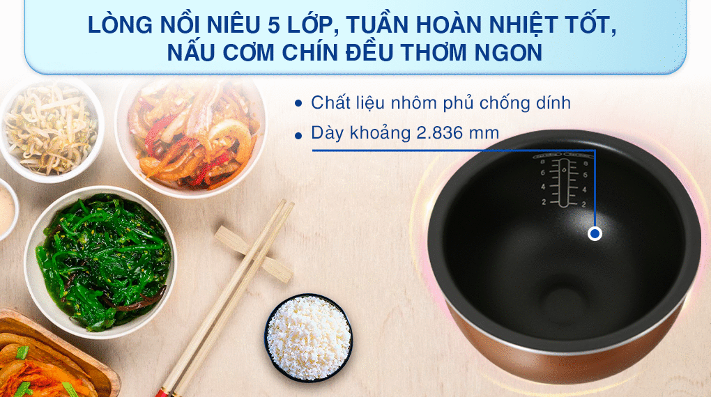Nồi cơm cao tần Tefal 1.5 lít RK808168