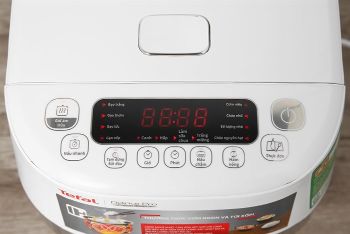 Nồi cơm cao tần Tefal 1.5 lít RK808168 Màu Trắng