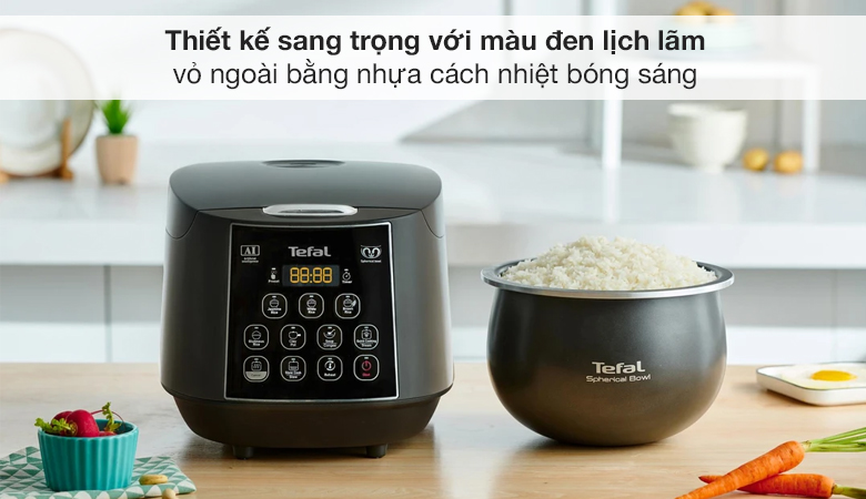 Thiết kế - Nồi cơm điện tử Tefal 1.8 lít RK736B68