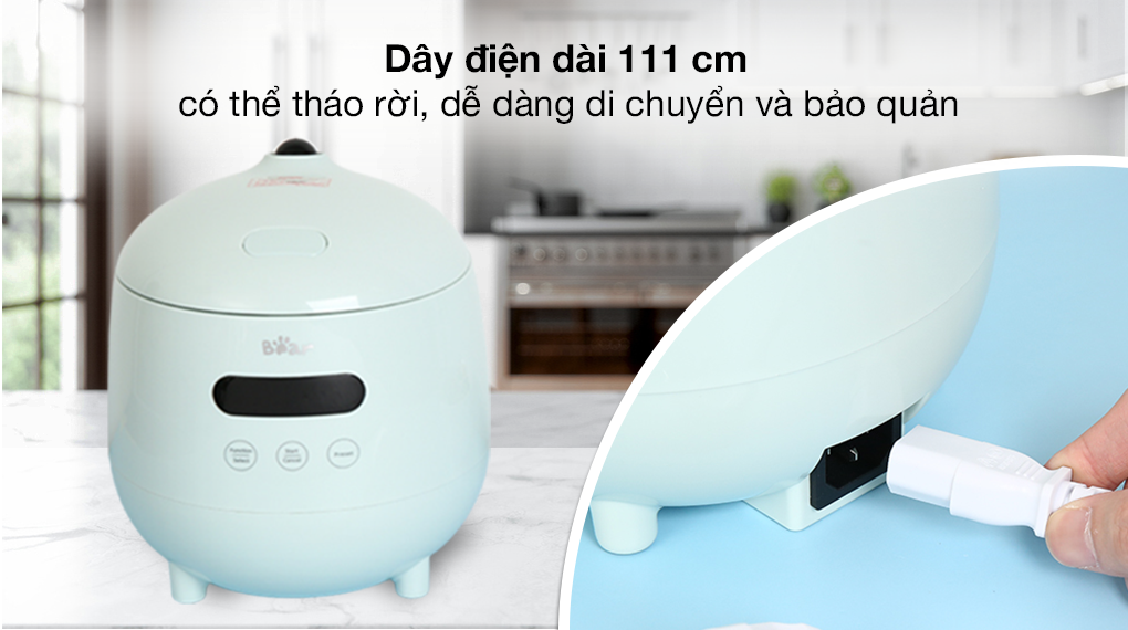 Nồi cơm điện tử Bear 0.3 lít DFB-B12F1