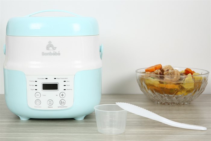 Nồi nấu đa năng Bonbébé 1.5 lít BB-36 Xanh Màu Xanh Dương