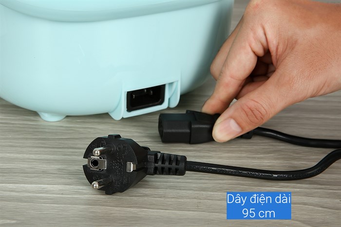 Nồi nấu đa năng Bonbébé 1.5 lít BB-36 Xanh Màu Xanh Dương