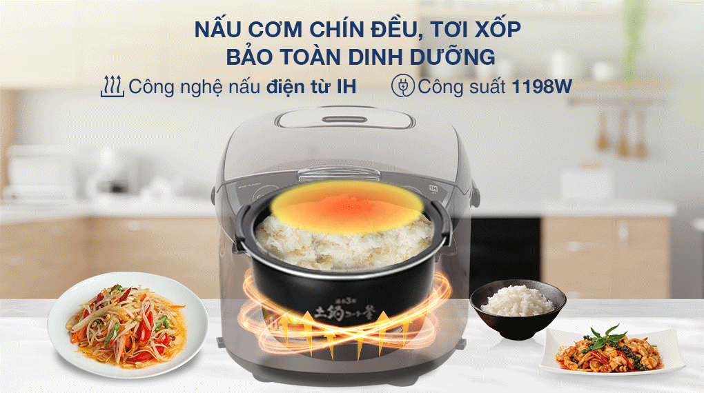 Nồi cơm cao tần Tiger 1.8 lít JKT-D18V