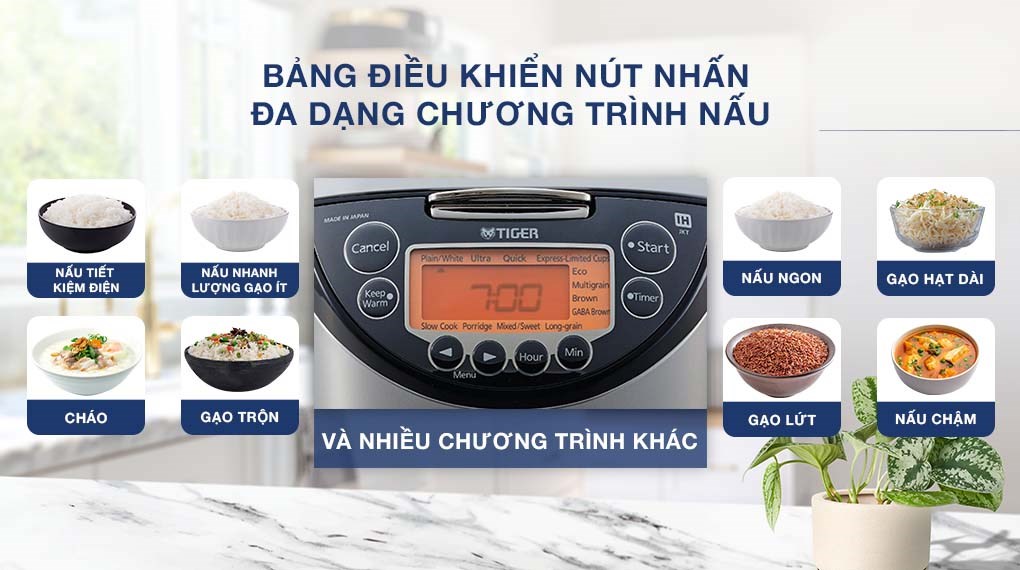 Nồi cơm cao tần Tiger 1.8 lít JKT-D18V
