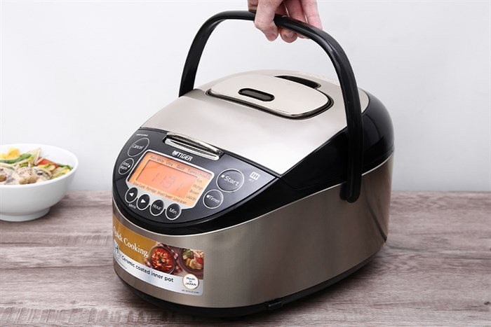 Nồi cơm cao tần Tiger 1 lít JKT-D10V Màu Đen - Bạc