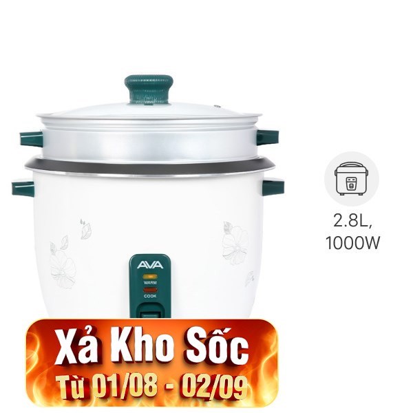 Nồi cơm nắp rời AVA 2.8 lít G2507
