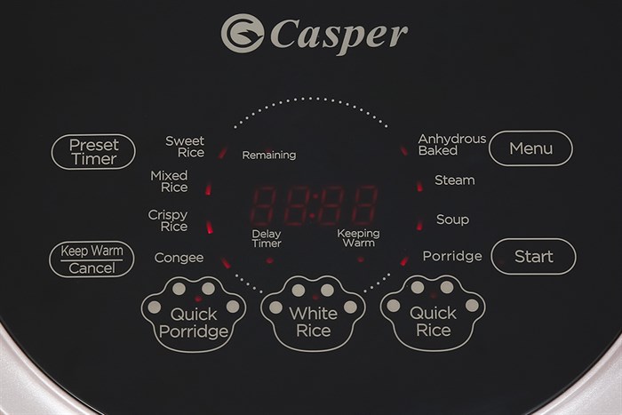 Nồi cơm điện tử Casper 1.8 lít CD-18RC01 Màu Tím nhạt