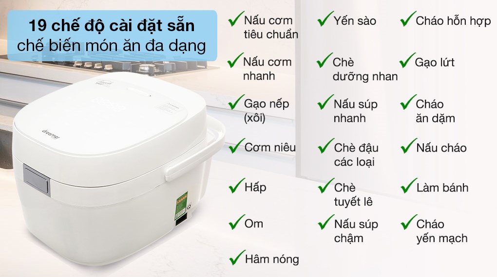 Nồi cơm cao tần Dreamer 1.5 lít DR-IH15W - 9