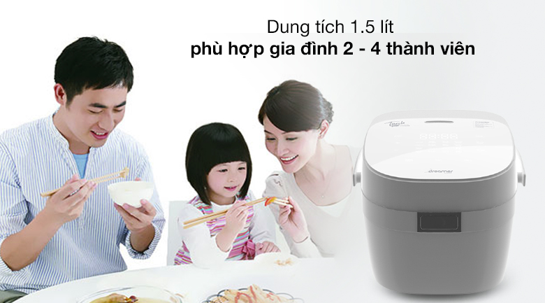 Dung tích - Nồi cơm điện cao tần 1.5 lít Dreamer DR-IH15W