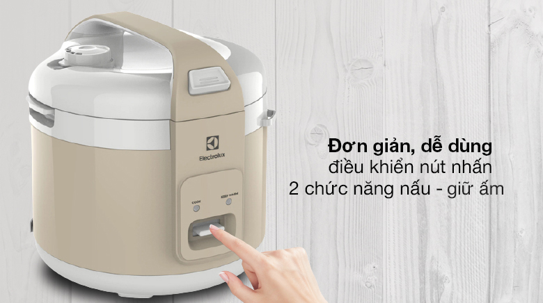 Nồi cơm nắp gài 1.8 lít Electrolux  E4RC1-350B - Chế độ nấu