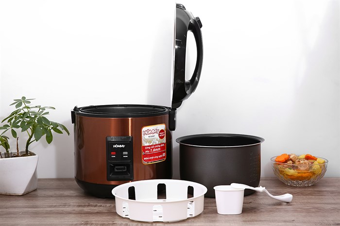 Nồi cơm nắp gài Hommy 3 lít NCG3001 Màu Vàng đồng