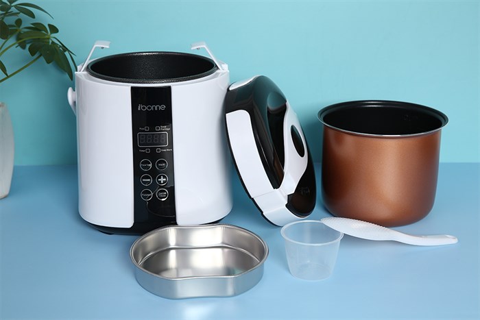 Nồi cơm điện tử đa năng iBonne 1.4 lít IB-27 Màu Trắng