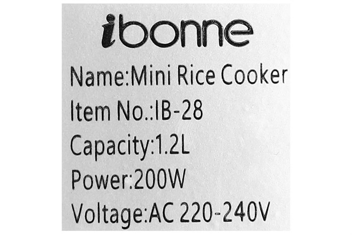 Nồi cơm điện tử đa năng iBonne 0.9 lít IB-28 Màu Trắng