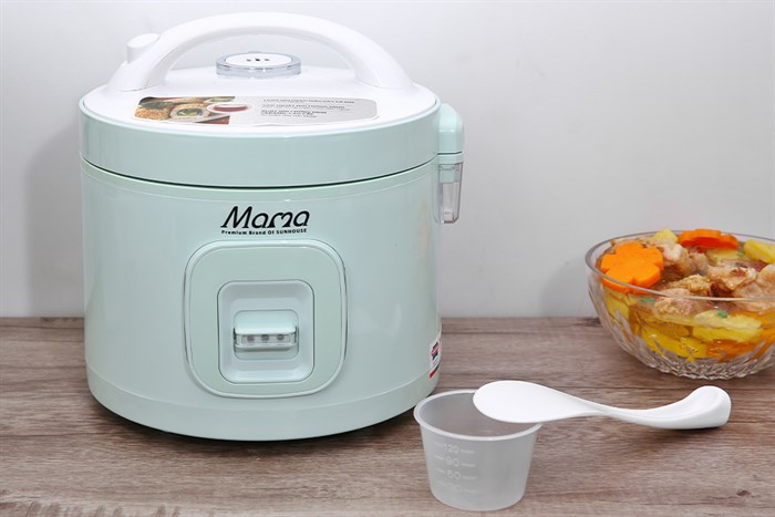 Nồi cơm nắp gài Sunhouse Mama 1.2 lít SHD8265B Màu Xanh ngọc