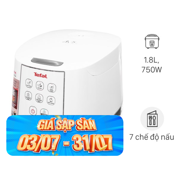Nồi cơm điện tử Tefal 1.8 lít RK733168