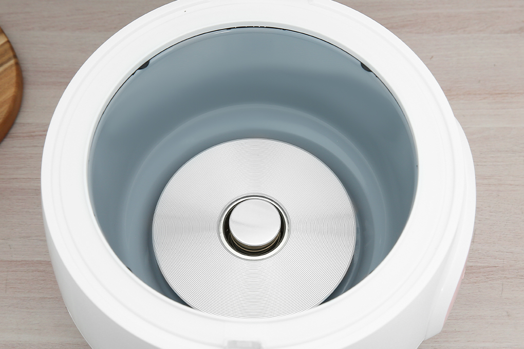 Nồi cơm nắp gài Sunhouse 1.2 lít SHD8217W Màu Trắng - Hồng