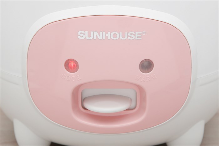 Nồi cơm nắp gài Sunhouse 1.2 lít SHD8217W Màu Trắng - Hồng