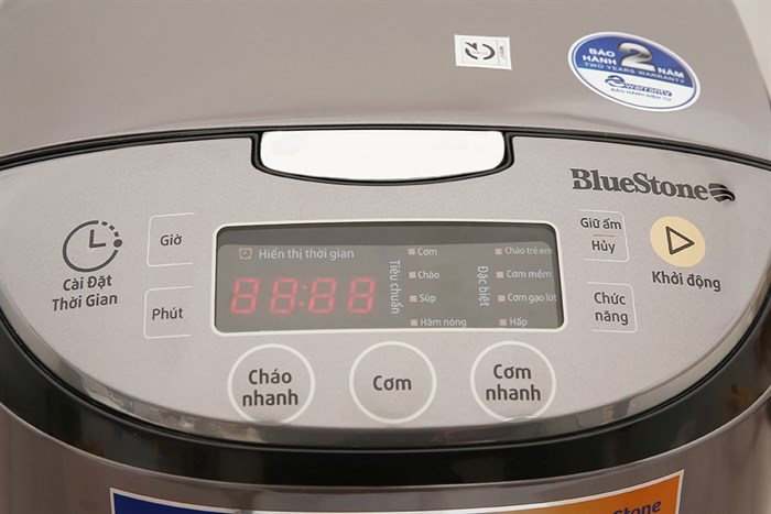 Nồi cơm điện tử BlueStone 1.8 lít RCB-5938 Màu Nâu