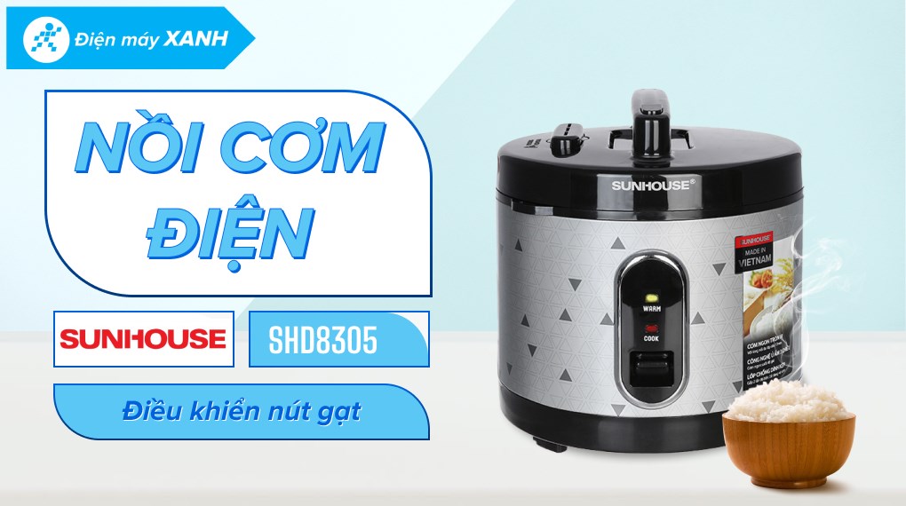 Nồi cơm nắp gài Sunhouse 3 lít SHD8305