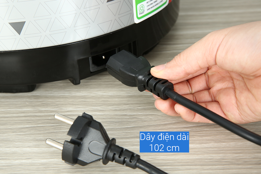 Nồi cơm nắp gài Sunhouse 3 lít SHD8305 Màu Đen - Xám