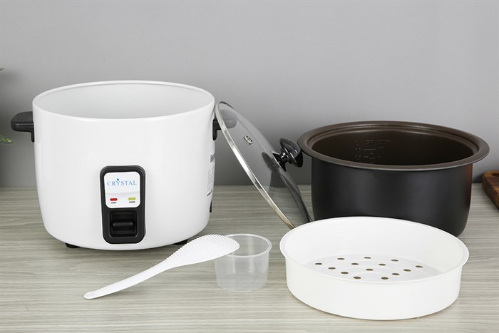 Nồi cơm nắp rời Crystal 1.8 lít NCR1803 Màu Trắng
