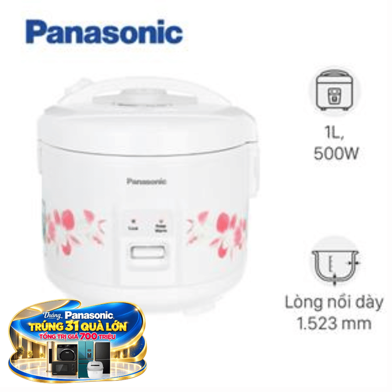 Nồi cơm nắp gài Panasonic 1 lít SR-MVN10FRAX
