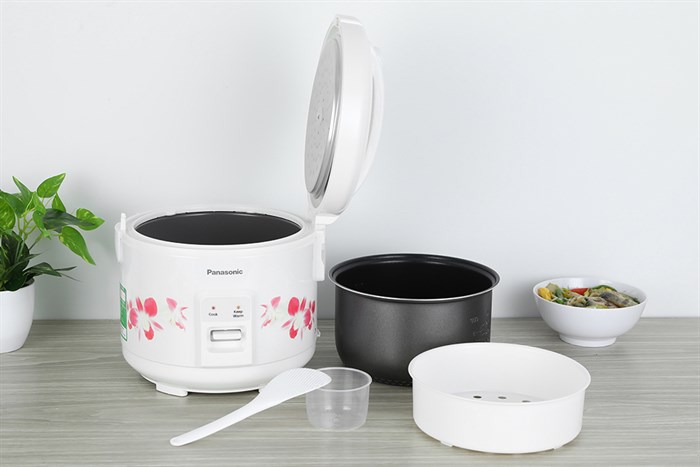 Nồi cơm nắp gài Panasonic 1 lít SR-MVN10FRAX Màu Trắng