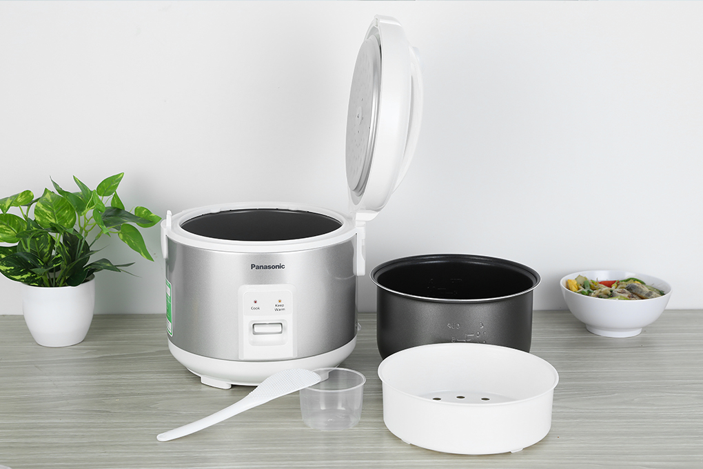 Nồi cơm nắp gài Panasonic 1 lít SR-MVN10LRAX Màu Xám