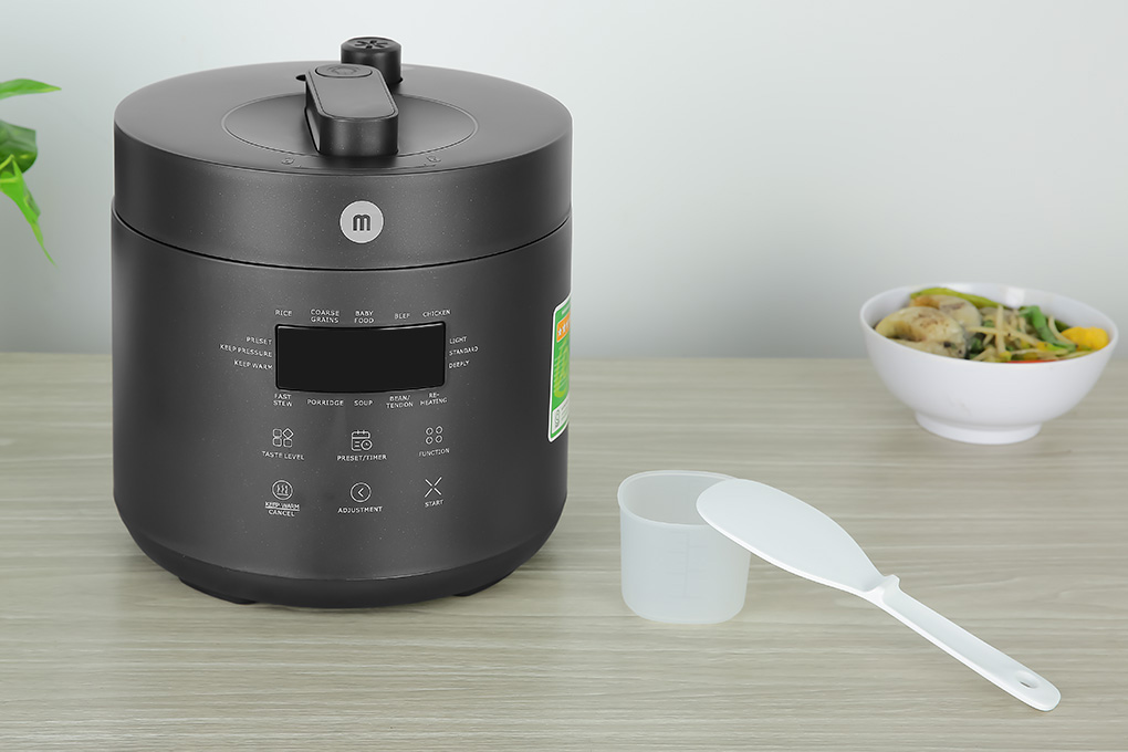 Nồi cơm điện tử áp suất Mishio 1 lít MK-303 Màu Đen