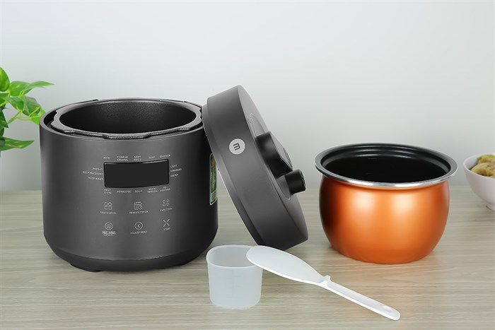 Nồi cơm điện tử áp suất Mishio 1 lít MK-303 Màu Đen