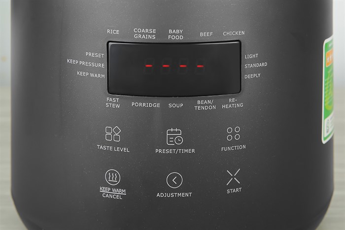 Nồi cơm điện tử áp suất Mishio 1 lít MK-303 Màu Đen