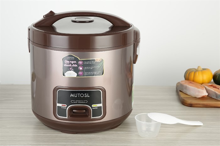 Nồi cơm nắp gài Mutosi 2.8 lít MR-38 Màu Nâu