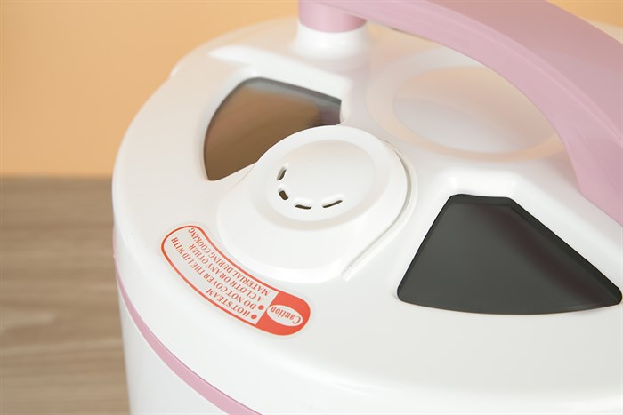 Nồi cơm nắp gài Crystal 1.8 lít X2522 Màu Trắng - Hồng